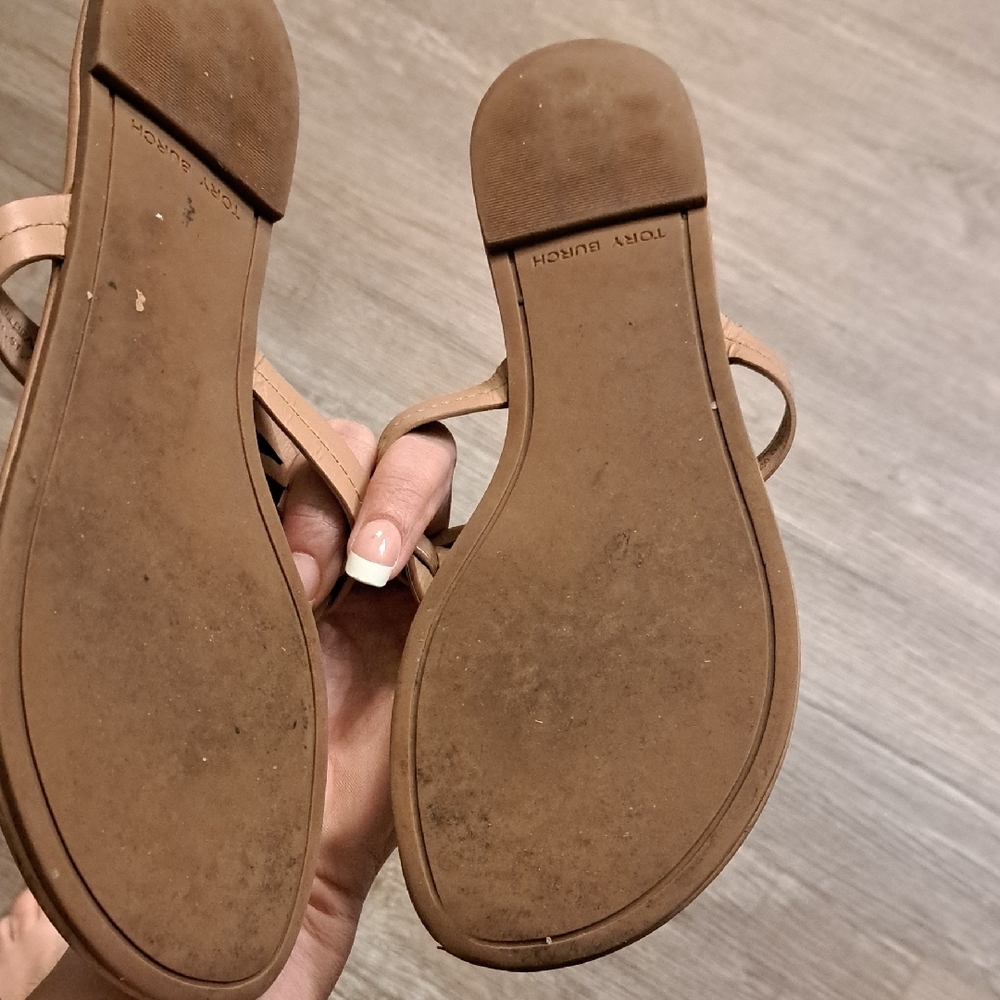 Tory Burch Miller Brown Leather Sandals - Picture 5 of 9
